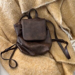 Brandy Melville Dark Brown Mini Backpack
